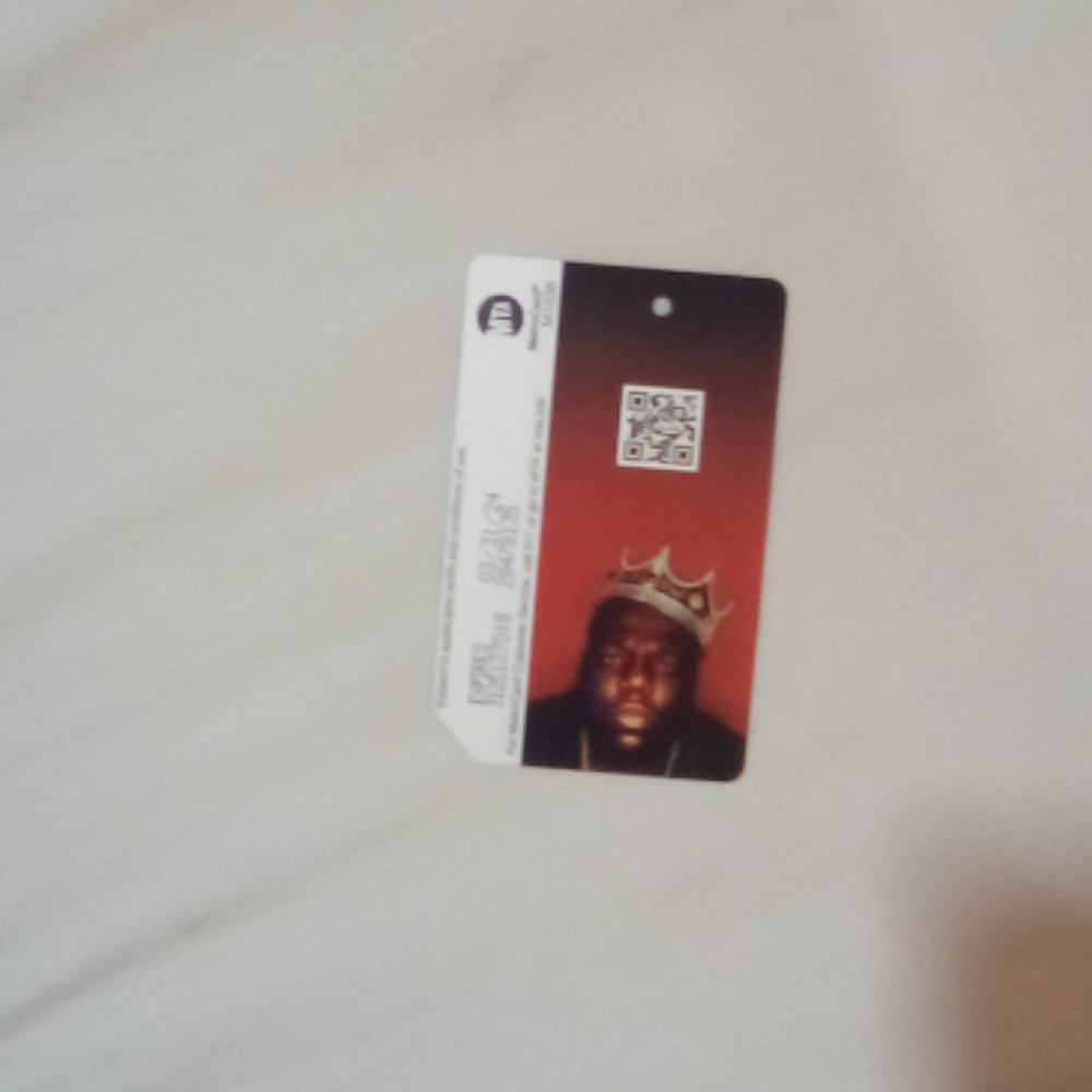 Biggie 50th B-day Metro Card 🔥